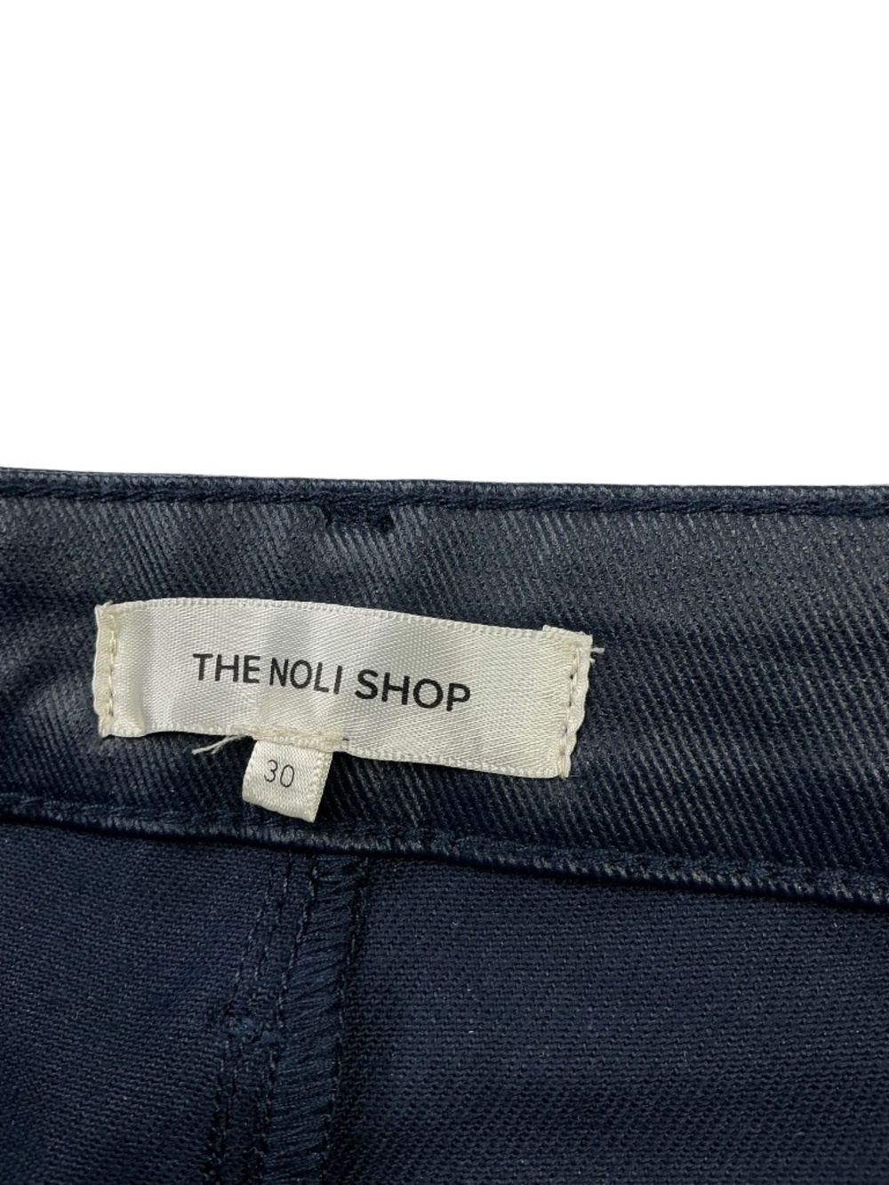 The Noli Shop Aria Faux Leather Coated Bootcut Jeans High Rise 30 - Picture 4 of 10